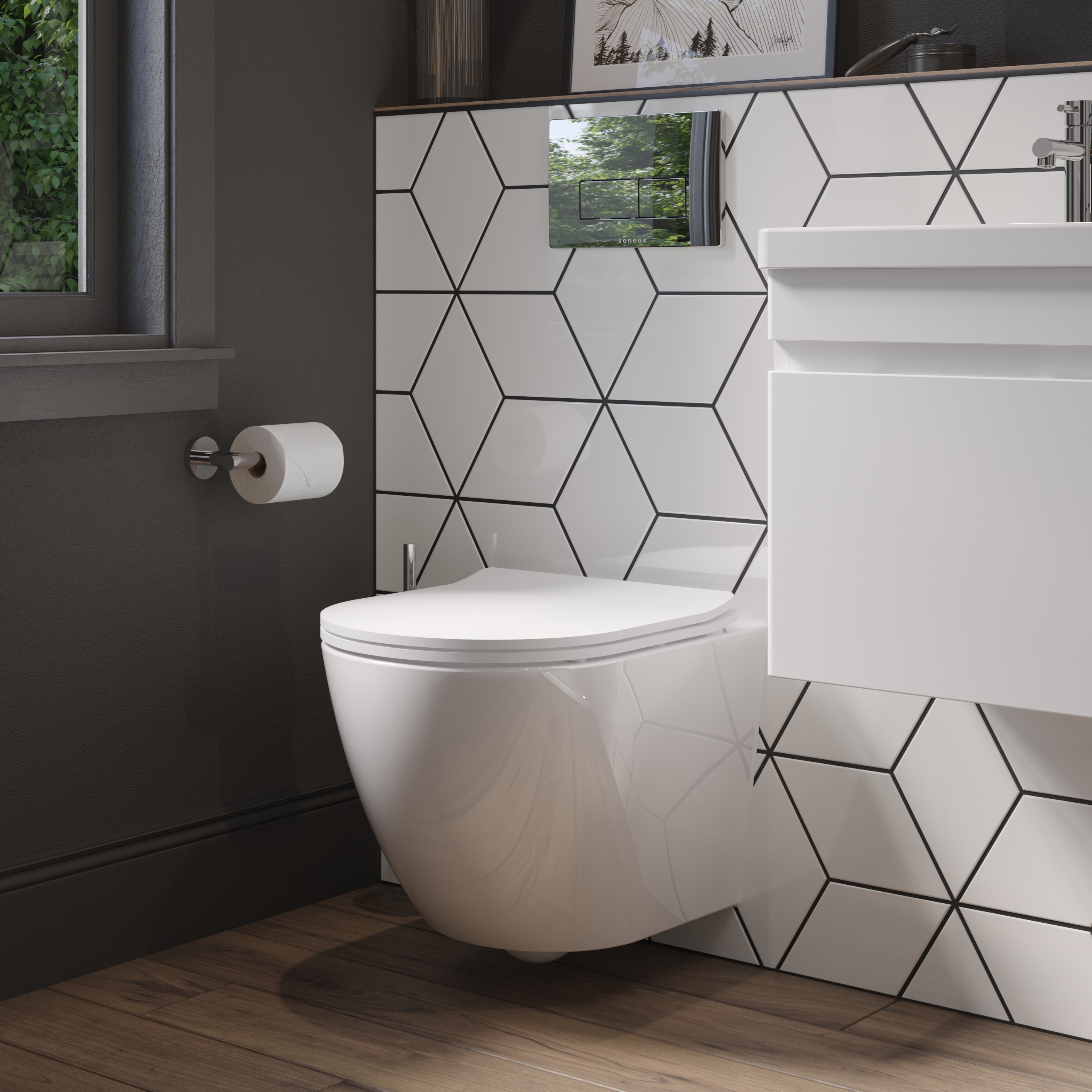 Bathroom wall online seat